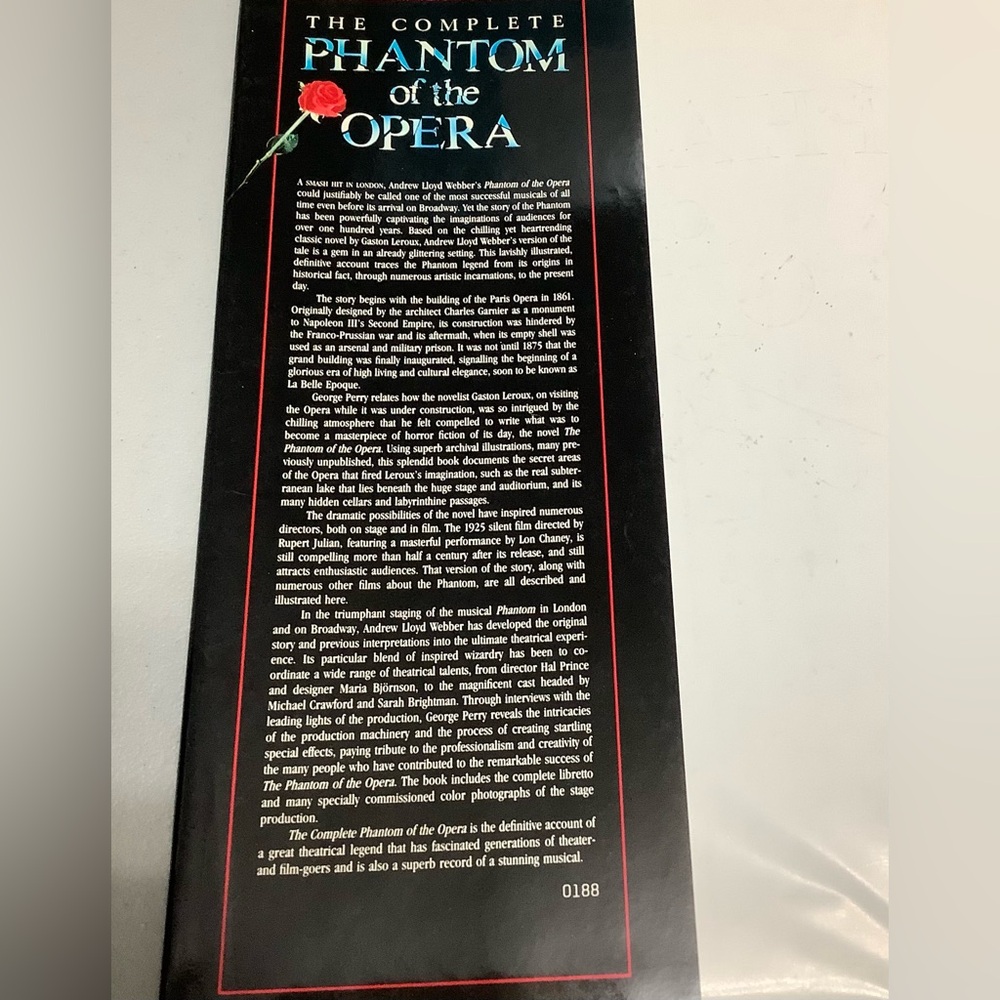 The Complete Phantom of the Opera Hardcover George Perry 1988 First American Ed - Picture 3 of 8